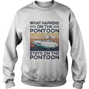 What Happens On The Pontoon Stays On The Pontoon Retro Shirt